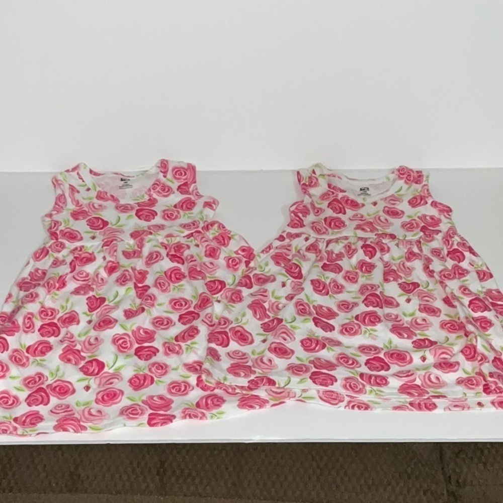 ☀️HB, 2 Floral Dresses, Size 18M